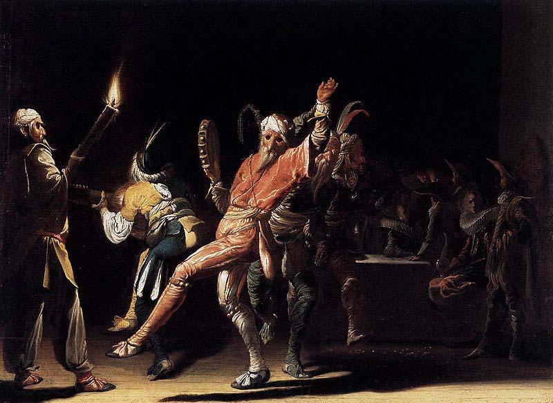 Willem Cornelisz. Duyster Carnival Clowns Spain oil painting art
